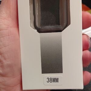 38mm Black Mesh Watch Band